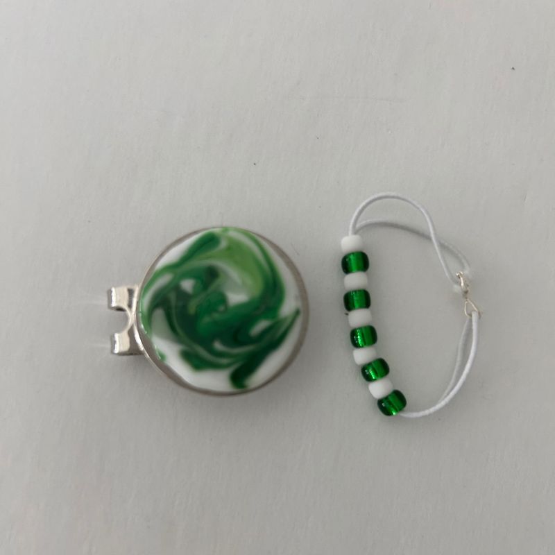 Glove Stroke Counter & Ball Marker Set - Green image