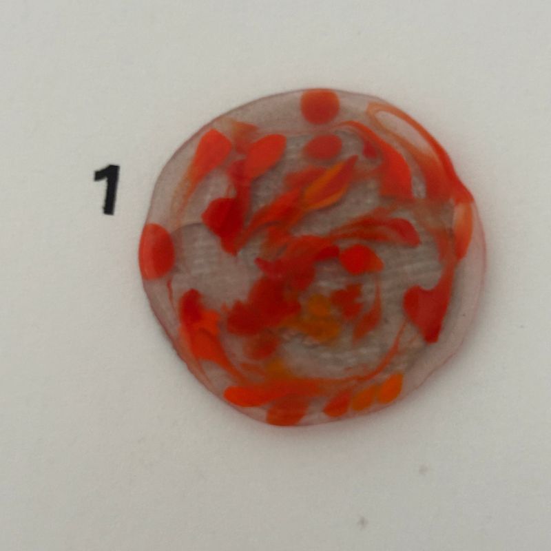 Golf Ball Marker Orange - 1 image