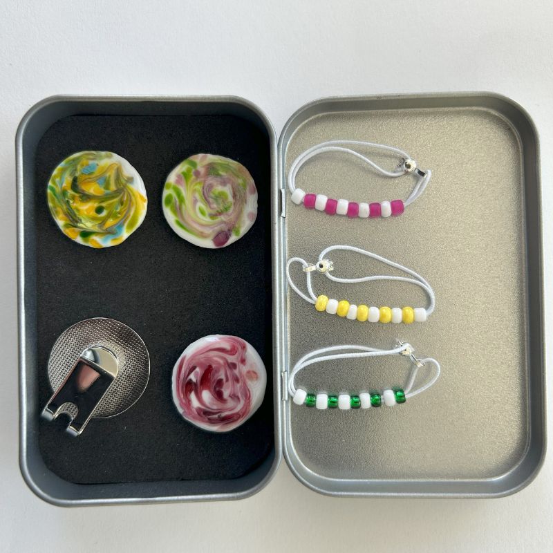 Six Ball Marker Stroke Counter Set image 1