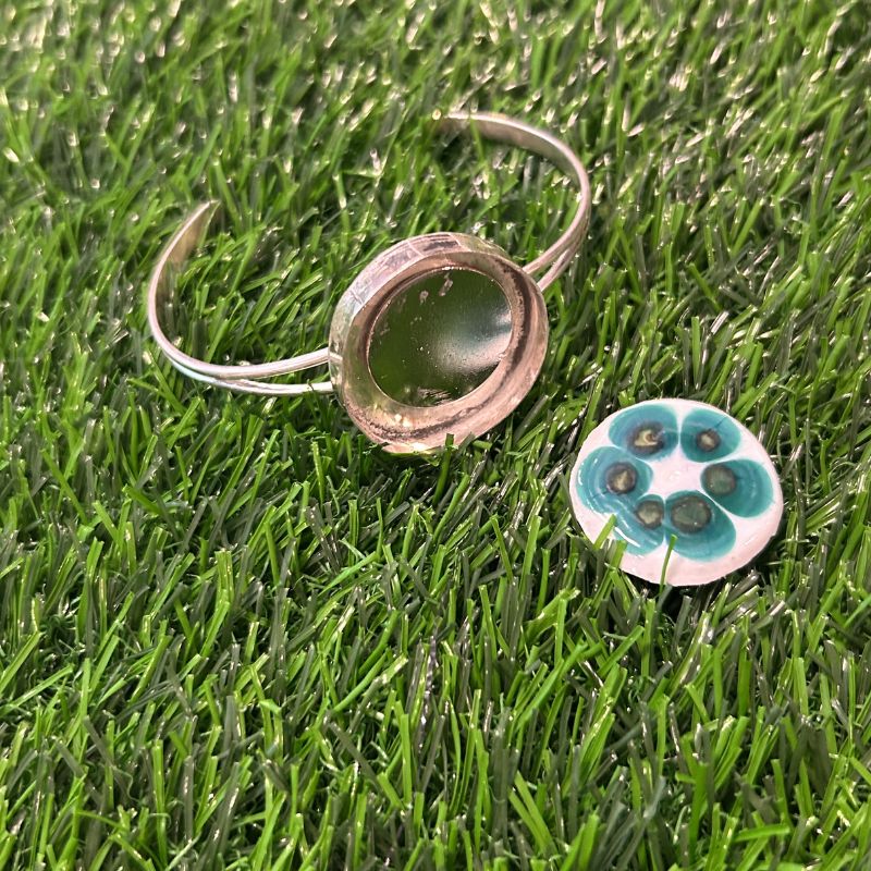 Silver Golf Ball Marker Bracelet