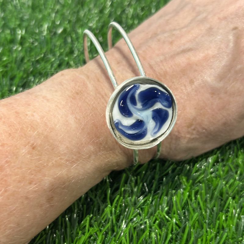 Fine Silver Golf Ball Marker Bracelet