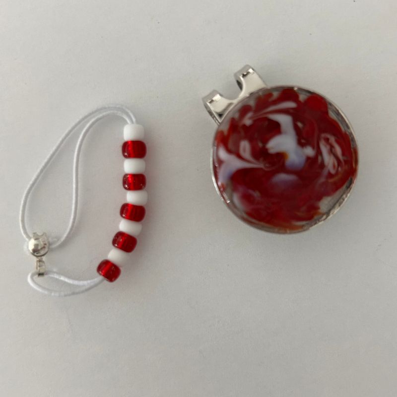 Glove Stroke Counter & Ball Marker Set - Red image